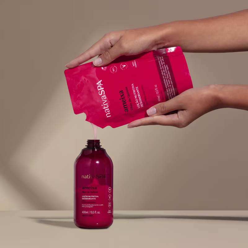 Refil Nativa SPA Loção Desodorante Hidratante Corporal Ameixa 400ml
