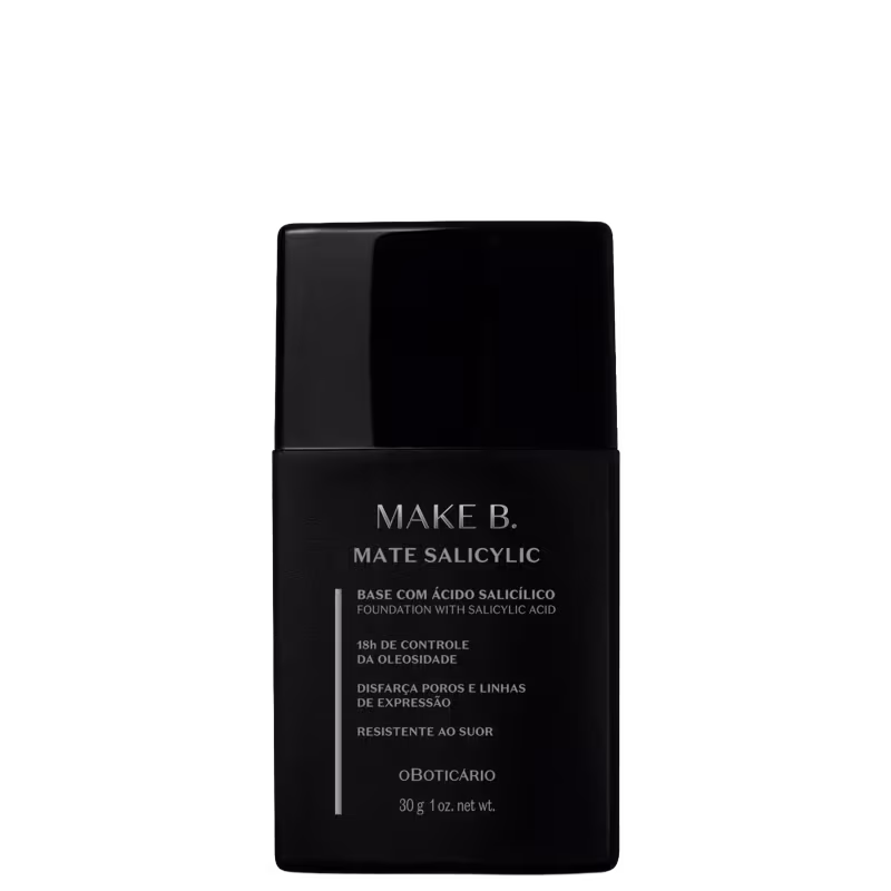 o Boticário Make. B Mate Salicylic Cor 250 - Base Líquida 30g