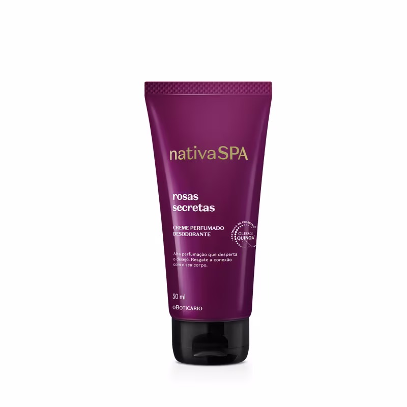 Creme Perfumado Desodorante Corporal Nativa Spa Rosas Secretas 50ml