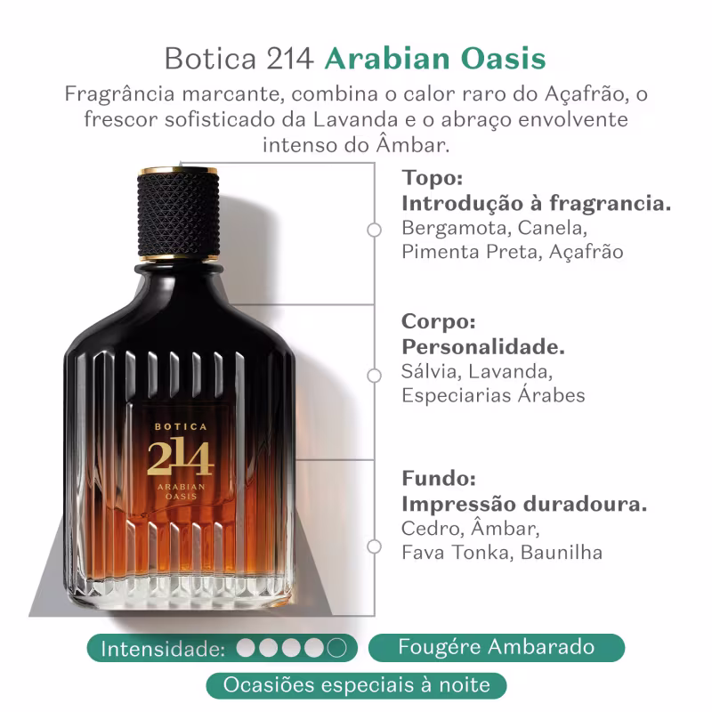 Botica 214 Arabian Oasis Fougère Ambarado Eau De Parfum 90ml