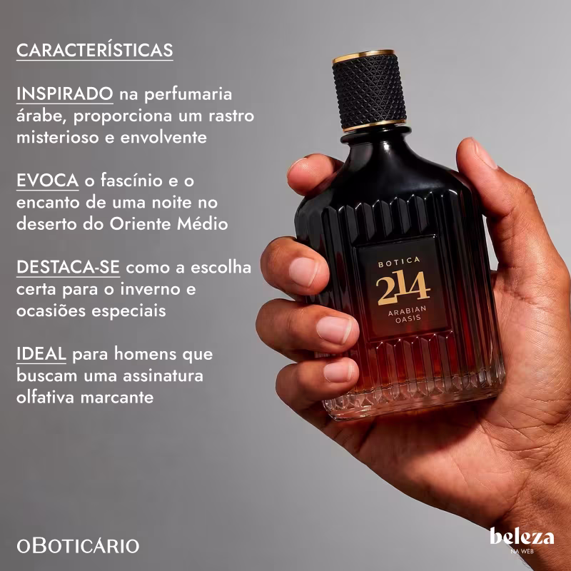Botica 214 Arabian Oasis o Boticário - Eau De Parfum Masculino 90ml