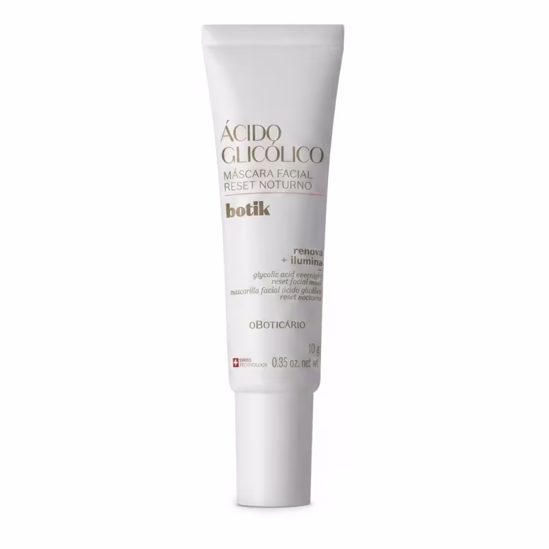 Máscara Facial Reset Noturno Botik Ácido Glicólico 10g