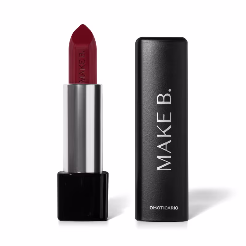 Batom Vermelho Warm Clay Make B. Easy Mate 3,9g