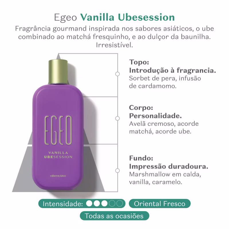 Egeo Vanilla Ubesession Desodorante Colônia 90ml