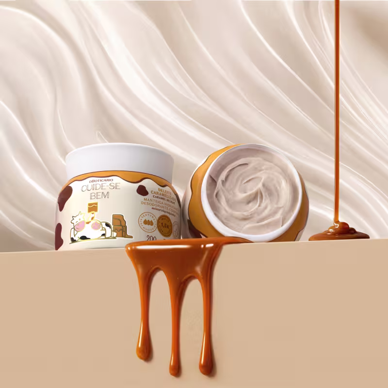 Manteiga Hidratante Desodorante Corporal Cuide-Se Bem Deleite Caramelizado 200g