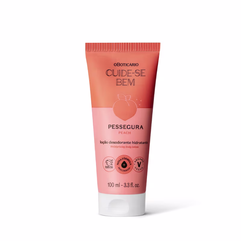 Loção Desodorante Hidratante Corporal Cuide-se Bem Pessegura 100ml