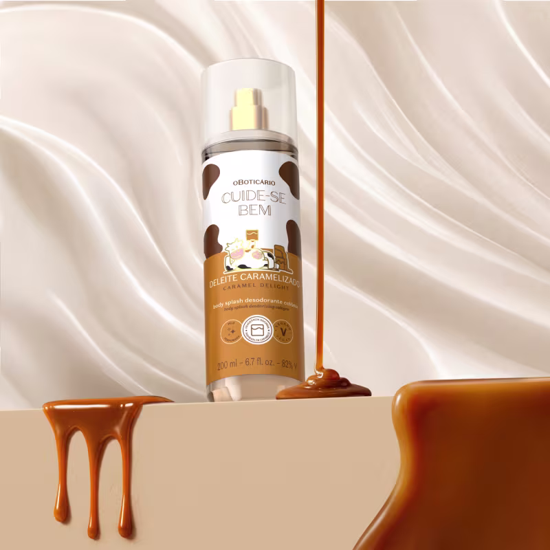 Body Splash Desodorante Colônia Cuide-se Bem Deleite Caramelizado 200ml