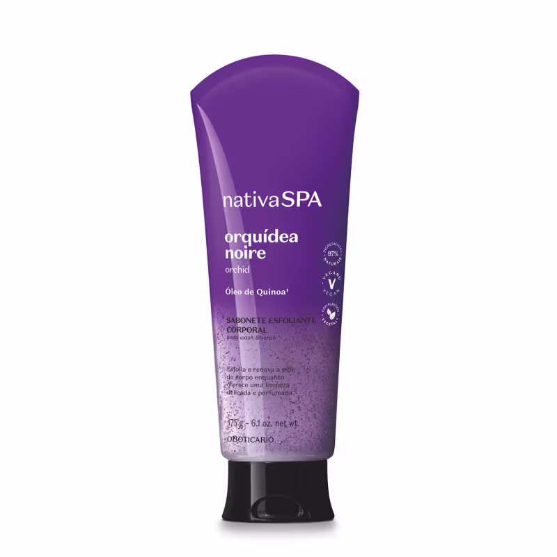 Sabonete Líquido Esfoliante Corporal Orquídea Noire 175g