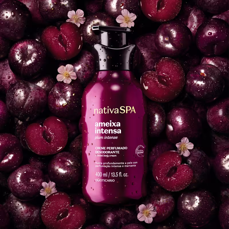 Creme Perfumado Hidratante Corporal Nativa Spa Ameixa Intensa 400ml