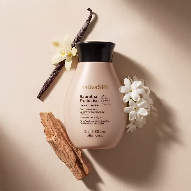 Óleo Glorioso Hidratante Desodorante Corporal Nativa SPA Baunilha Exclusive 200ml