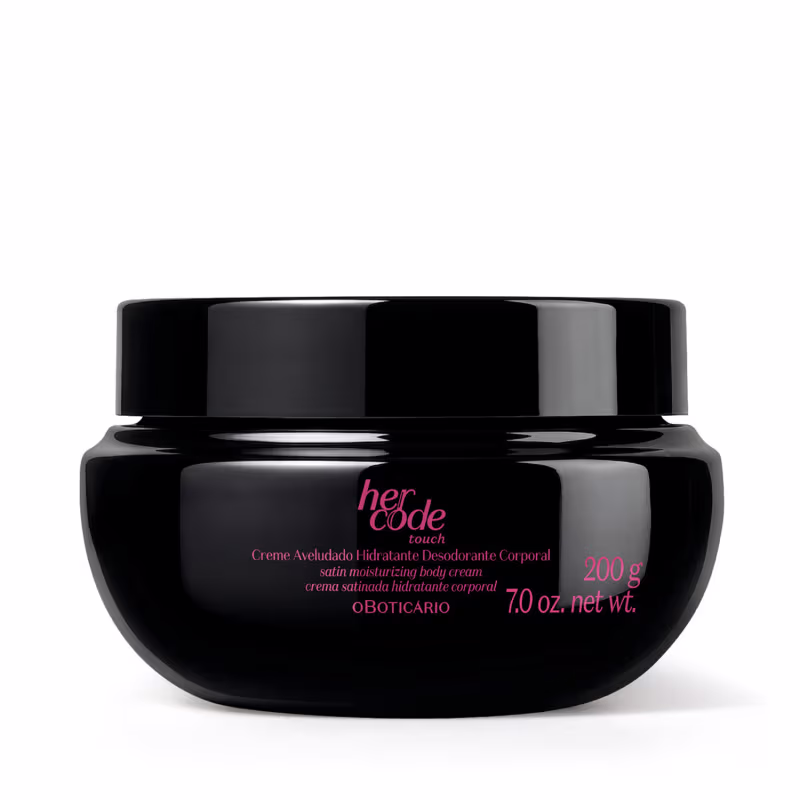 Creme Aveludado Hidratante Desodorante Corporal Her Code Touch 200g
