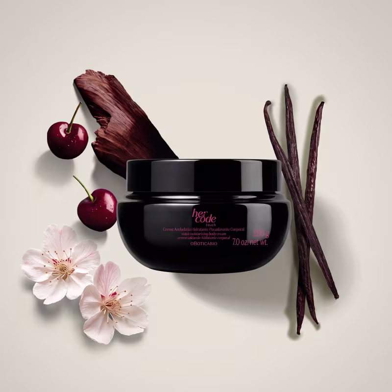 Creme Aveludado Hidratante Desodorante Corporal Her Code Touch 200g