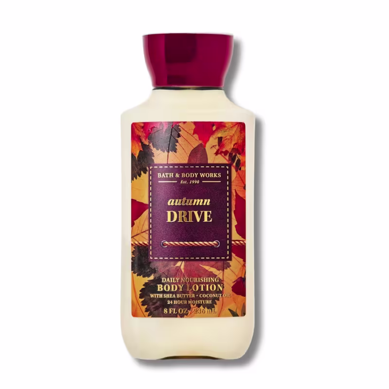 Hidratante corporal Autumn Drive, da marca Bath & Body Works