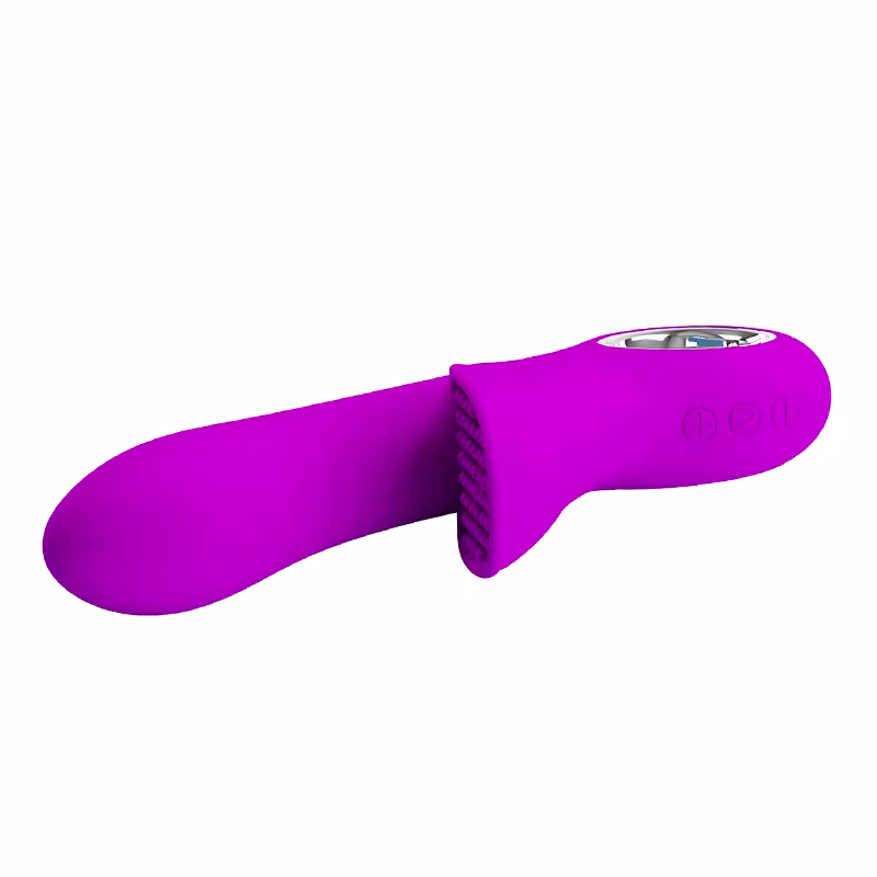 Vibrador pretty love carol Roxo flexível estimulador de ponto g e clítoris