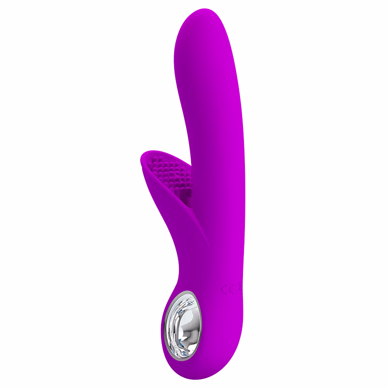 Vibrador pretty love carol Roxo flexível estimulador de ponto g e clítoris
