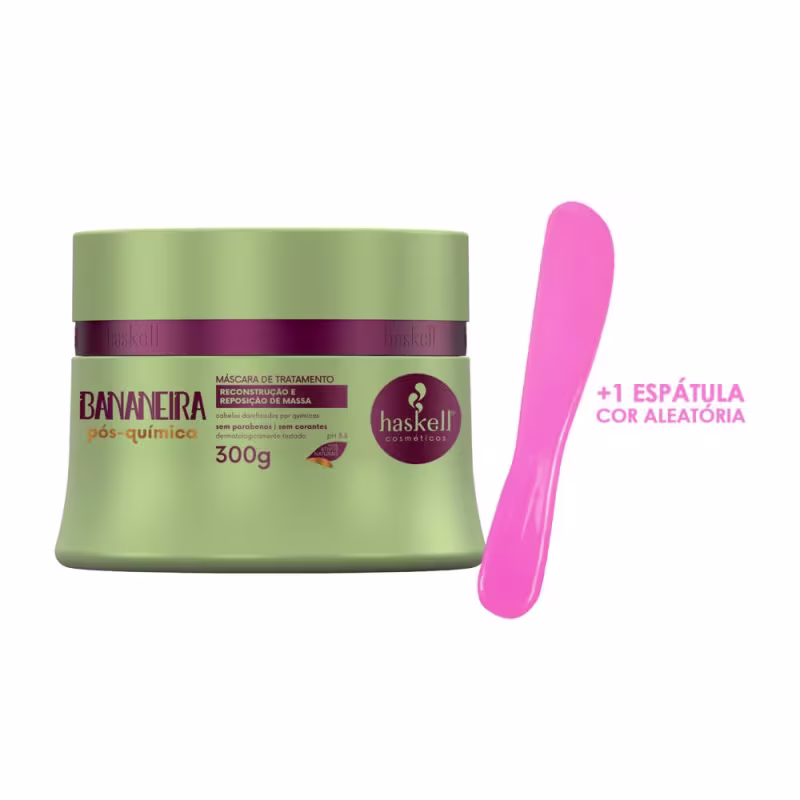 Kit Haskell Bananeira Pós-Química + Espátula, 2 produtos.