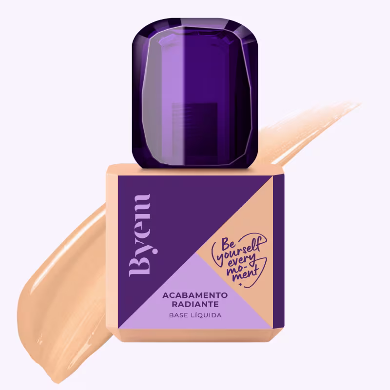 Base Líquida Acabamento Radiante Cor:Bege3