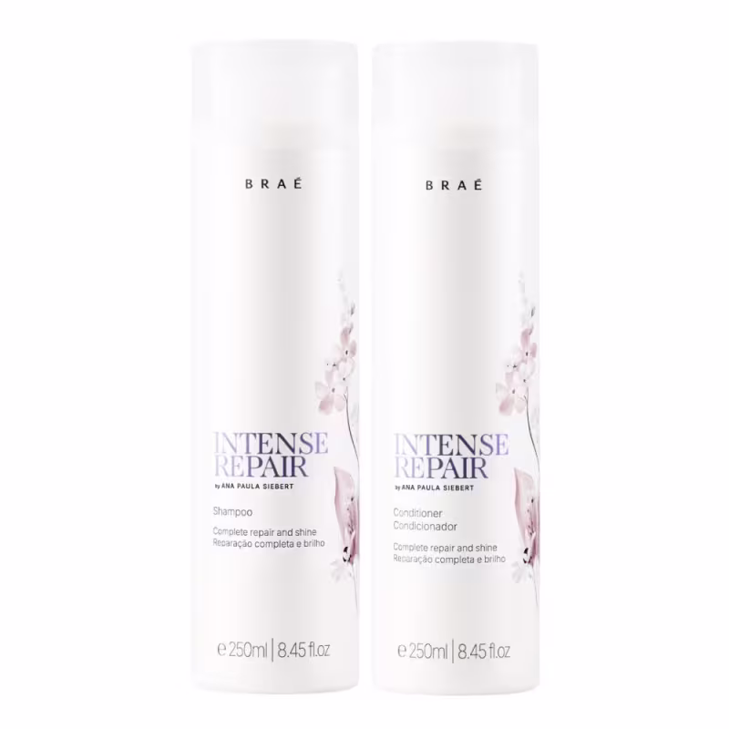Kit Braé Intense Repair By Ana Paula Siebert - Shampoo 250ml + Condicionador 250ml