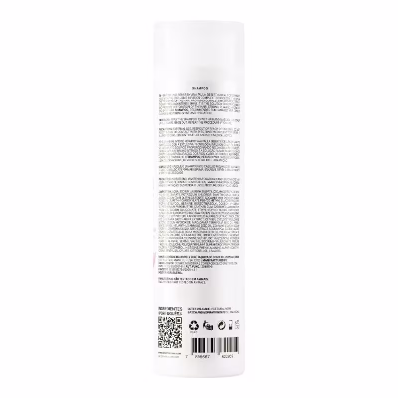 Kit Braé Intense Repair By Ana Paula Siebert - Shampoo 250ml + Máscara 200g