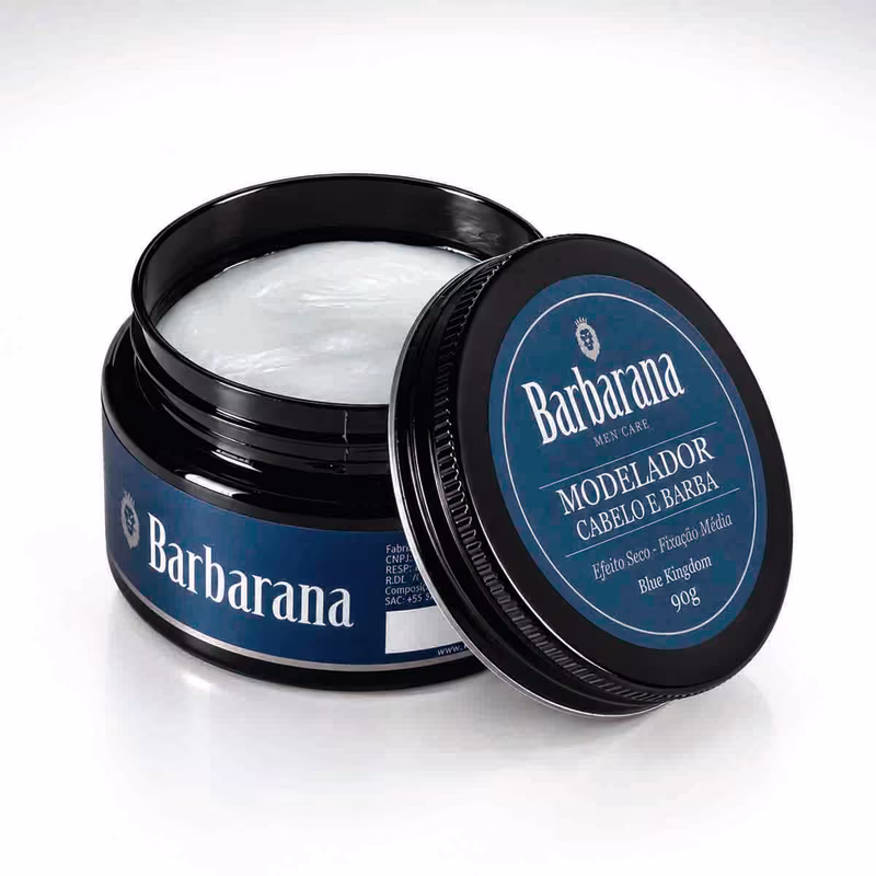 Pasta Modeladora Efeito Seco - Fixação Média Blue Kingdom 90g Barbarana