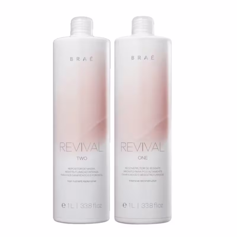 Kit BRAÉ Revival Resgate de Imediato One 1L + Two 1L (2 Produtos)