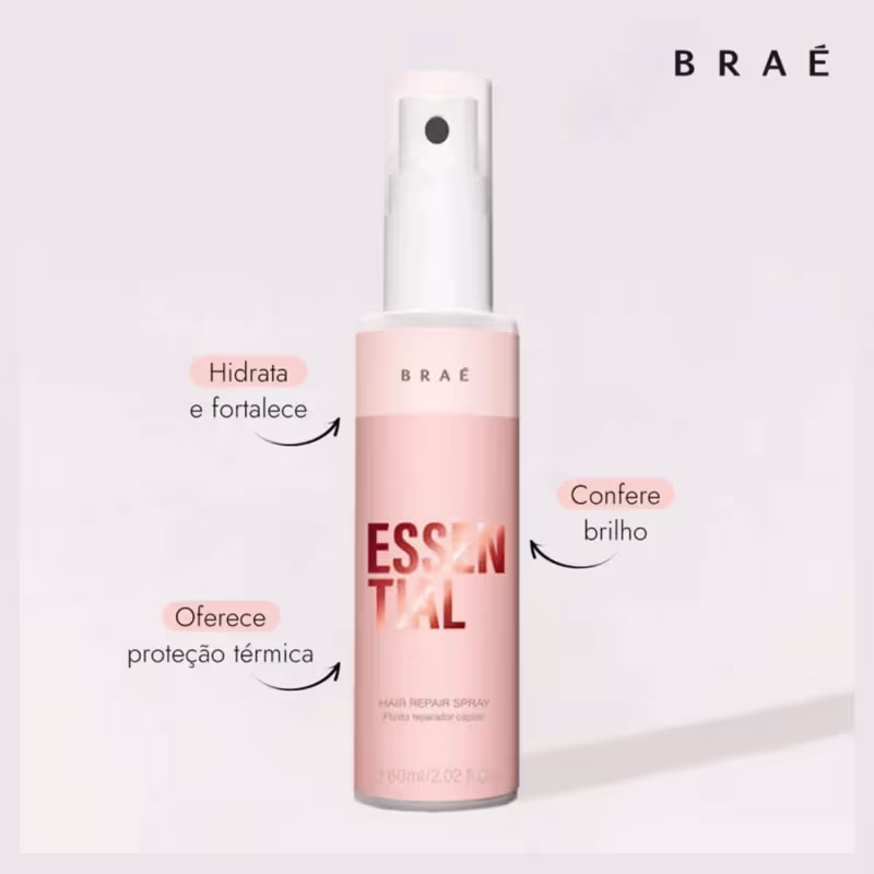 Kit Braé Stages Oil Control + Essential Fluído 60ml – Controle da Oleosidade e Brilho Imediato (3 Produtos)