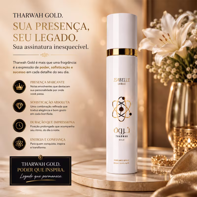 Body Splash Tharwah Gold 300ml - Isabelle La Belle