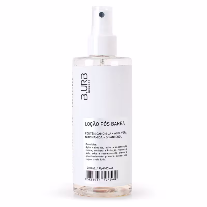 Loção Pós Barba em Spray Camomila + Aloe Vera + Pantenol 250mL B.URB