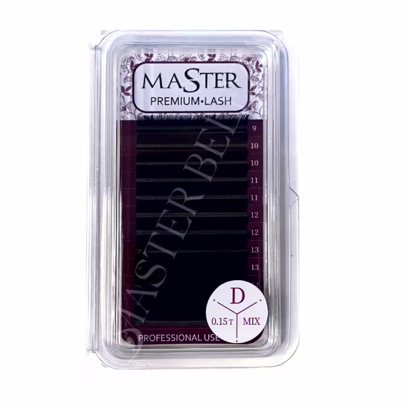 Cílios Master Premium Volume Russo Curvatura D 0.15 Mix