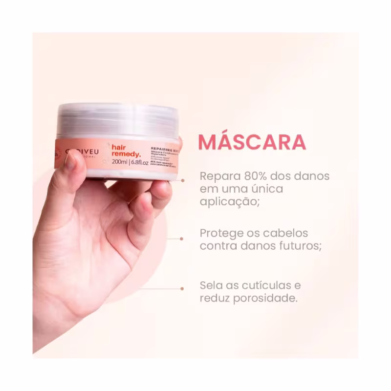 Kit Especial Cadiveu Hair Remedy + Reparador Quartzo Shine