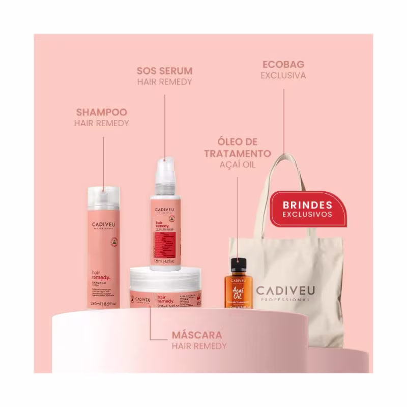 Kit Especial Cadiveu Hair Remedy + Fluido de Quartzo Mist