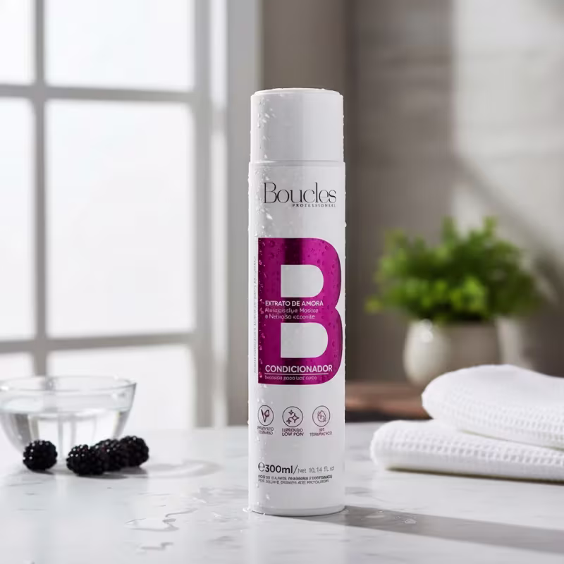 Condicionador Extrato De Amora Recupera Fios Boucles 300ml