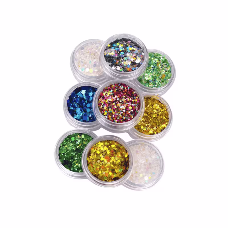 Coleção de Glitter Oficial Vibra Brasil Festival (9 Cores)
