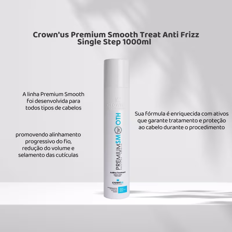 Crown'us Premium Smooth Treat Anti Frizz Single Step 1000ml