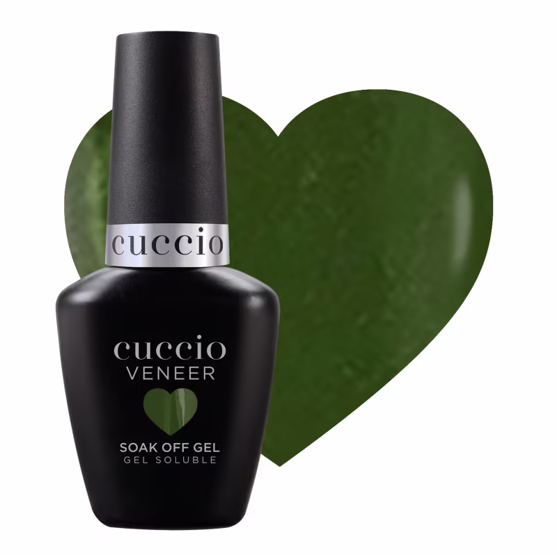 Esmalte em Gel Cuccio Brasil Veneer Hema Free Navy Green 13ml.