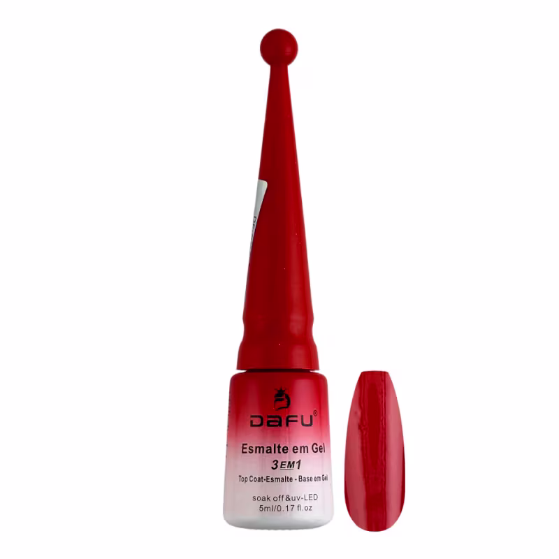 DF ESMALTE GEL 3EM1 DF-ONE76 32 - VERMELHO
