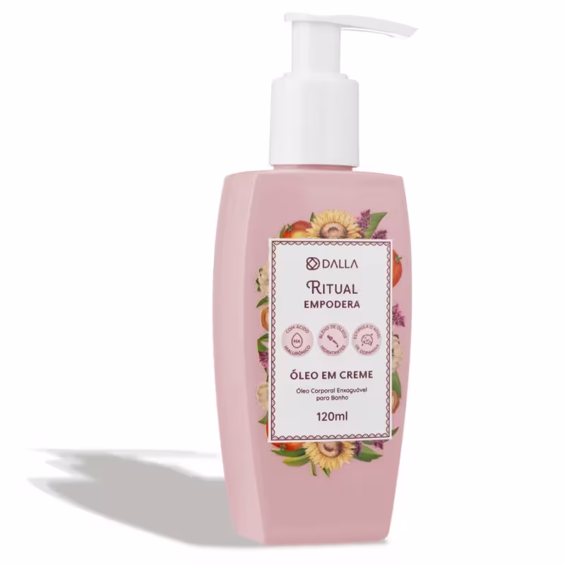 Óleo Corporal Em Creme Com Ácido Hialurônico Essenciais De Patchouli, Lábdano E Bergamota 120ML Ritual Empodera Dalla