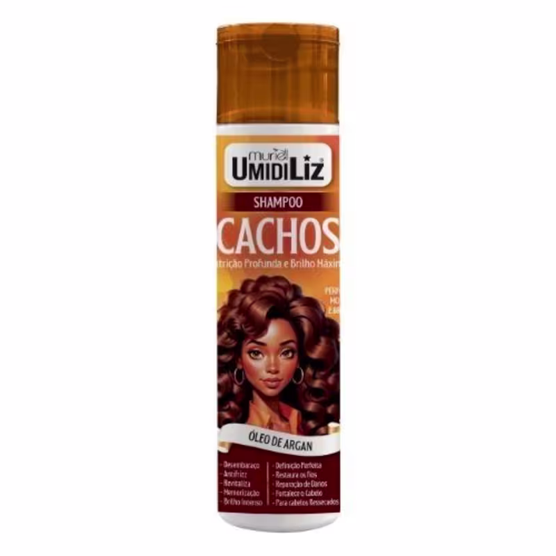 Shampoo Cachos Muriel Umidiliz Óleo Argan 300ml