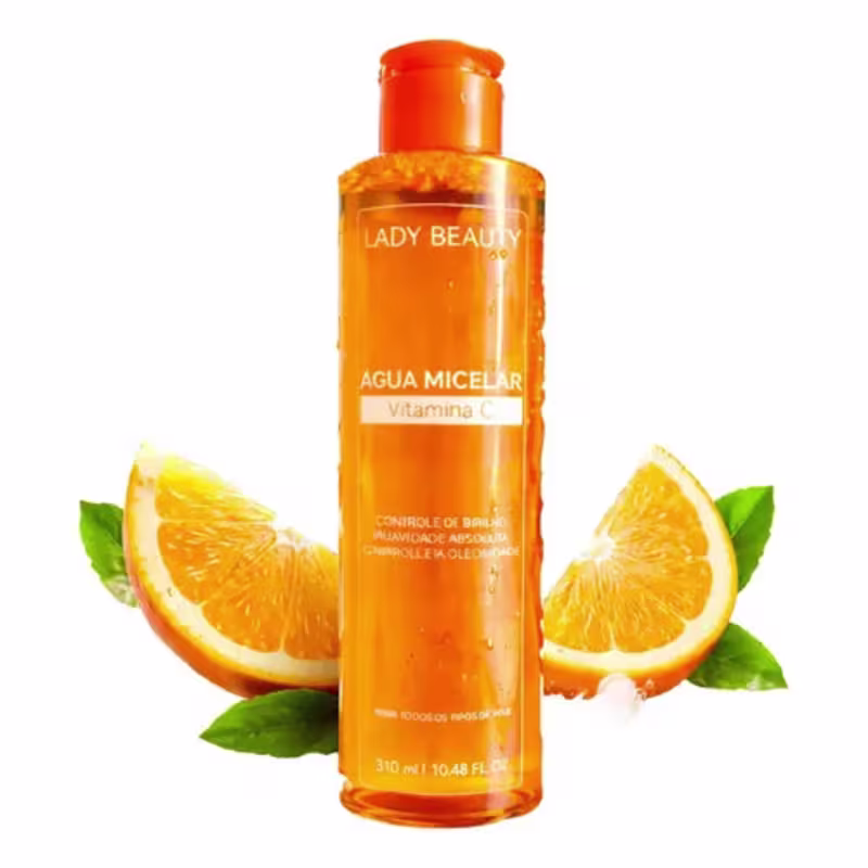 Água Micelar Facial Com Vitamina C Lady Beauty 310ml