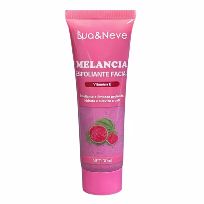 Esfoliante Facial Melancia 30ml Lua e Neve