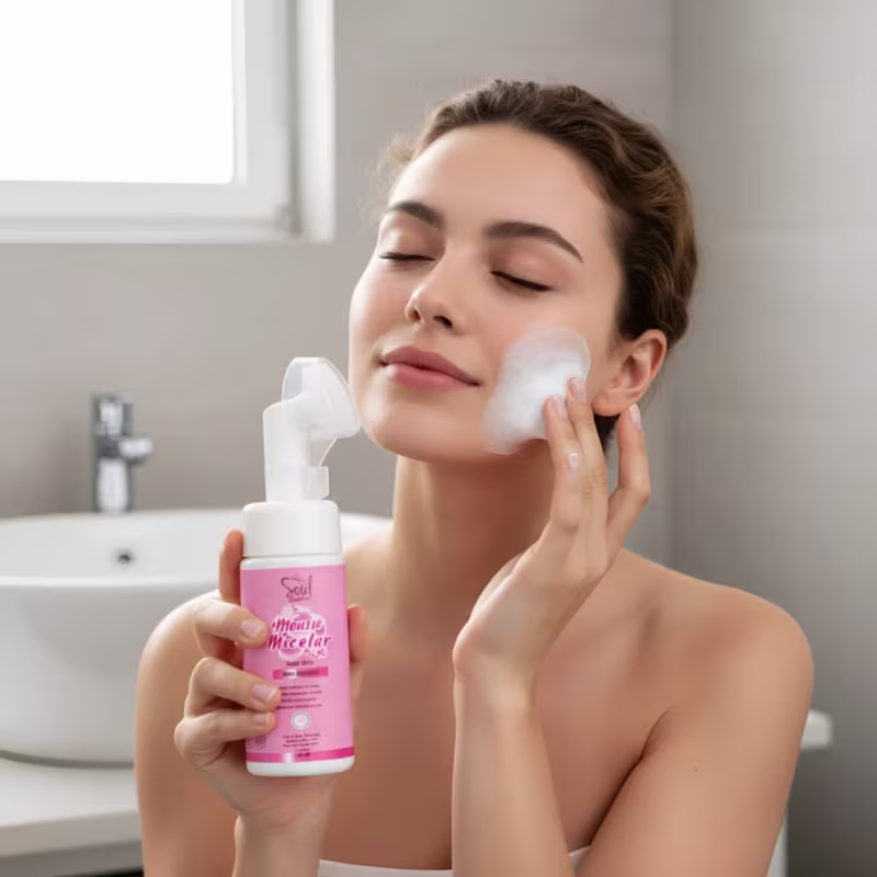 Mousse Micelar Oleosidade Espuma De Limpeza Facial 150Ml