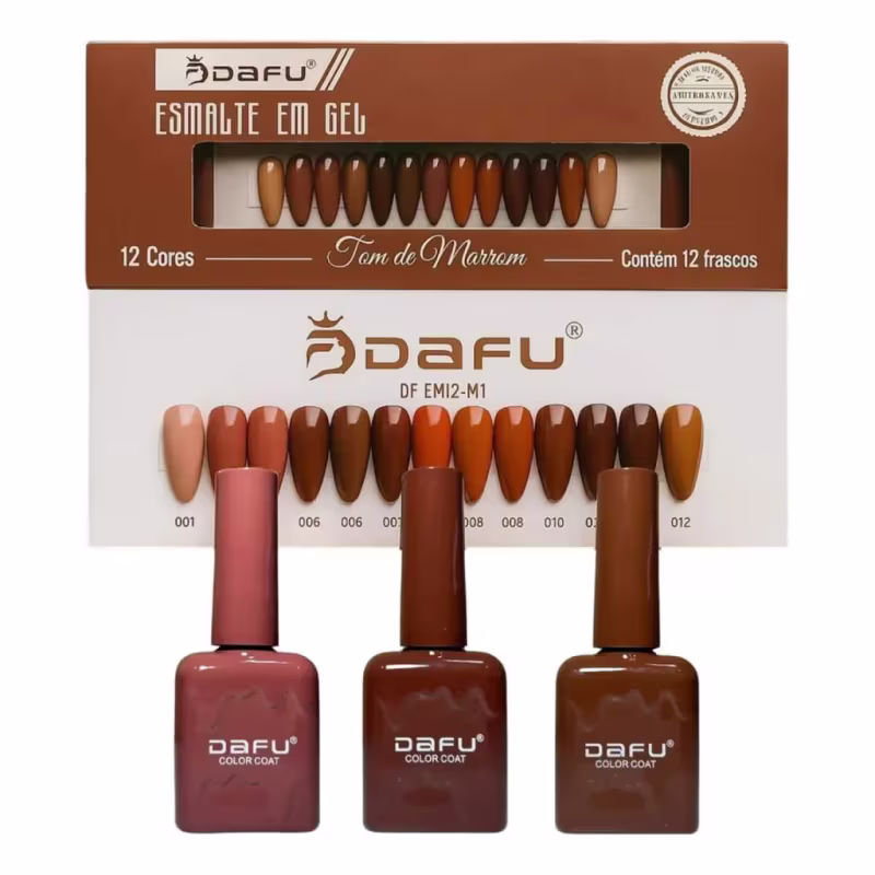 Esmalte Em Gel Dafu Tons De Marrom Cor:12