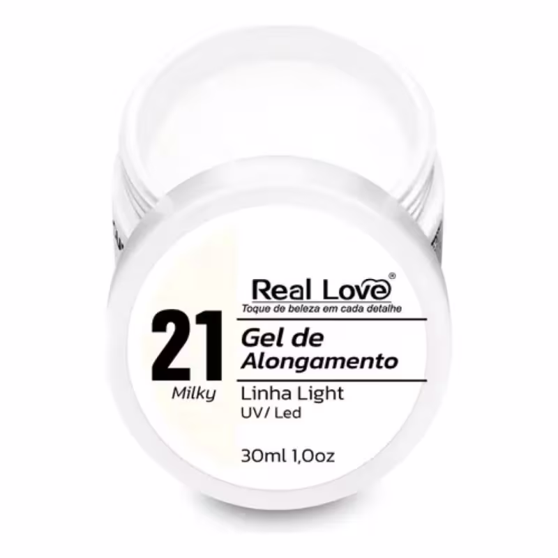 Gel Real Love 21 Renda Milky 30Ml Led Uv