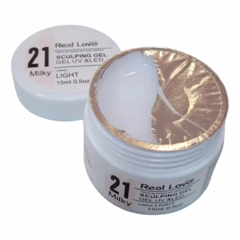 Gel Real Love 21 Renda Milky 30Ml Led Uv