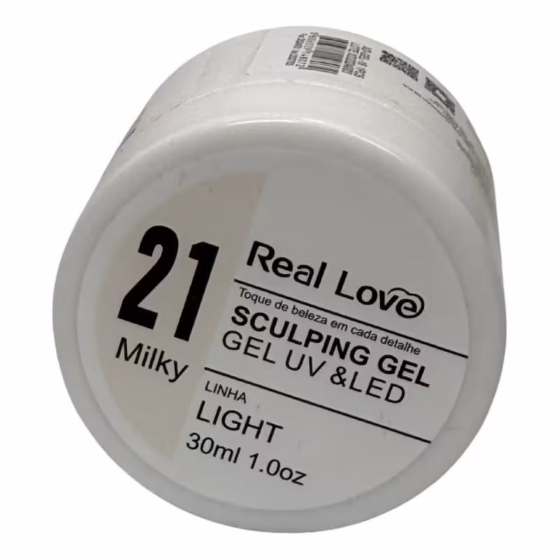 Gel Real Love 21 Renda Milky 30Ml Led Uv