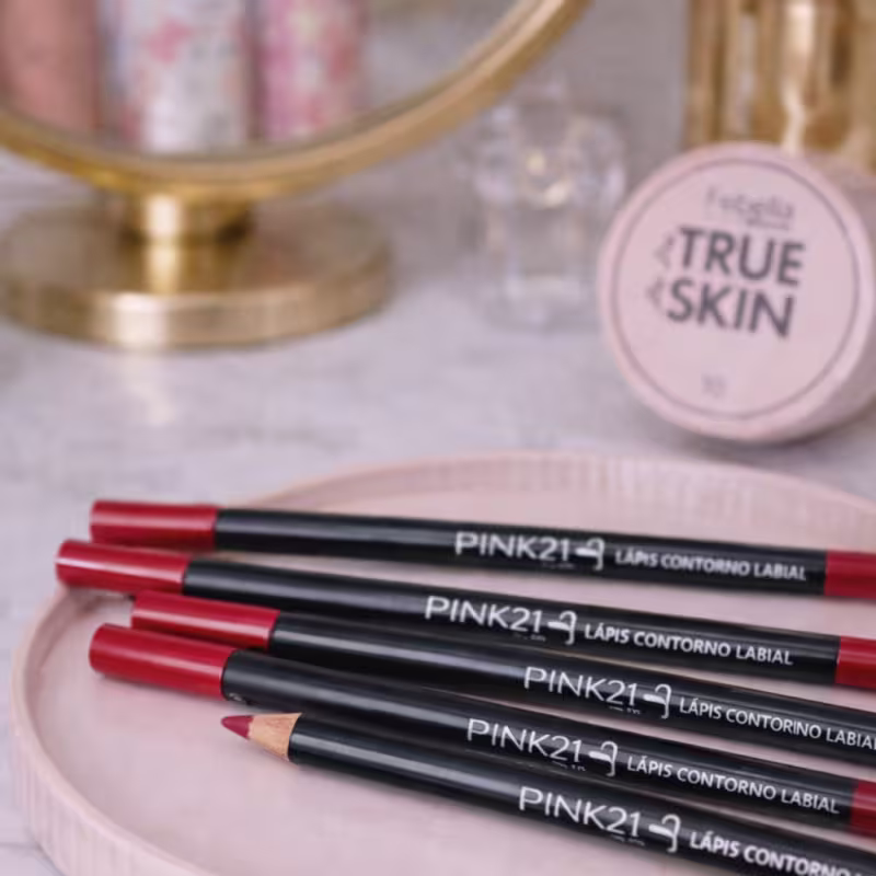 Kit Lapis Labial Pink 21 Lapis Para Contorno Labial C/12