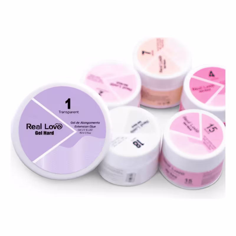 Gel De Alongamento Reconstrutor Hard 4 Nude Real Love 15Ml