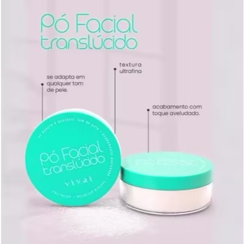Pó Solto Facial Translúcido Vivaí