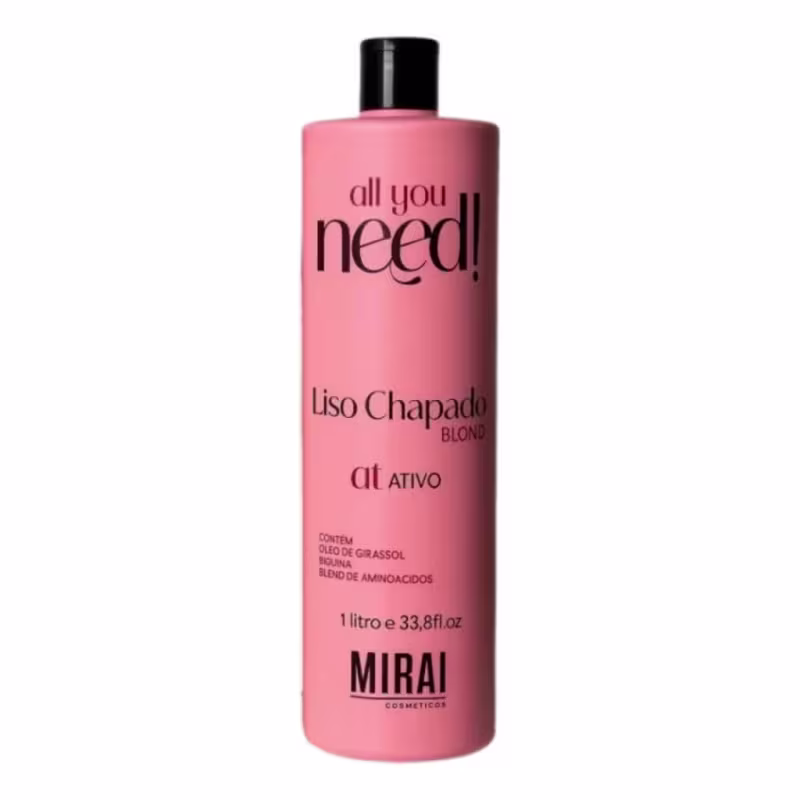 Kit Liso Chapado Shampoo  + Blond 1L - Mirai