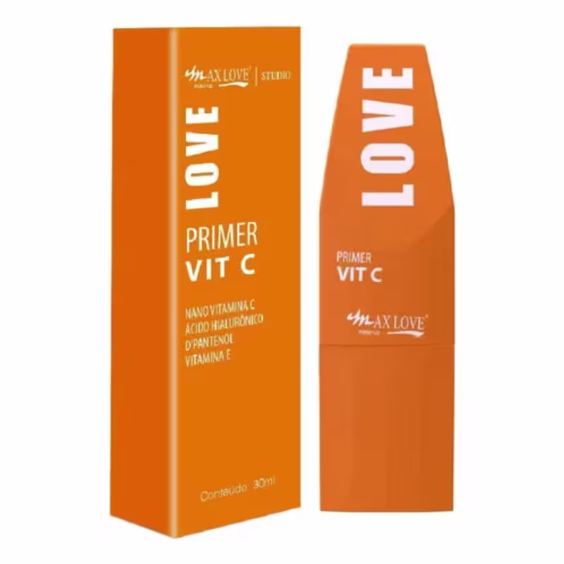 Primer Facial Com Ácido Hialurônico-Vitamina-C - Max Love